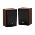 Altoparlanti Genius SP-HF380 BT, 2.0, 3W, marrone-neri, controllo del volume, BT, in legno, jack da 3,5 mm (USB), 150Hz-20kHz