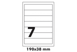 Etichette autoadesive R0100.5409, 190 x 38 mm, 7 etichette, A4, 100 fogli