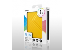 Apacer disco rigido esterno, AC236, 2.5", USB 3.0 (3.2 Gen 1), 1TB, AP1TBAC236Y-1, giallo