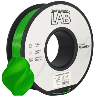 Professional Lab FG-P59-E1, 3D filamento, PLA+, 1,75mm, 1000g, Verde (Green)