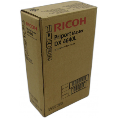 Ricoh originale master rolls 893512, black, 200pp\., Ricoh DX4600, DX4640, 2 pz