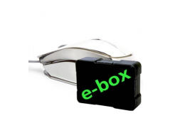 E-blue Mouse MOOD EMS617ELAA-UI, 2400DPI, ottica, 3sp\., wired USB, argento, 7 barev retroilluminazione, e-box