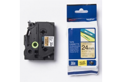 Brother TZ-PR851 / TZe-PR851, 24mm x 8m, testo nera / sfondo d'oro, nastro originale