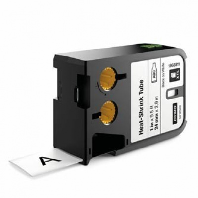 Dymo XTL 1868811, 24mm x 2,7m, testo nera/sfondo bianco, nastro originale