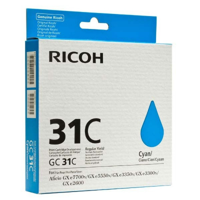 Ricoh GC-31C 405689 ciano (cyan) cartuccia originale