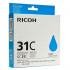 Ricoh GC-31C 405689 ciano (cyan) cartuccia originale