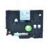 Nastro compatibile con Brother TZ-133 / TZe-133, 12mm x 8m, testo blu / nastro trasparente