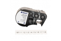 Brady M4C-318-498 / 170783, 8.08 mm x 4.88 m, Vinile, testo nero / sfondo bianco