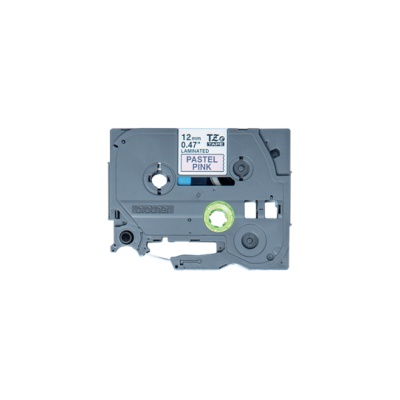 Brother TZ-MQE31 / TZE-MQE31, 12mm x 4m, testo nera / sfondo rosa, nastro originale