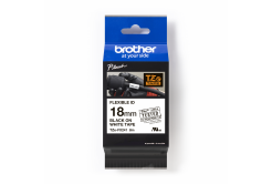 Brother TZ-FX241 / TZe-FX241 Pro Tape, 18mm x 8m, testo nera/sfondo bianco, nastro originale