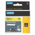 Dymo Rhino 1734525, S0773850, 24mm x 3,5m testo nera / sfondo giallo , nastro originale