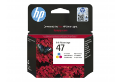 HP 47 6ZD61AE#BHK colore (color) cartuccia originale