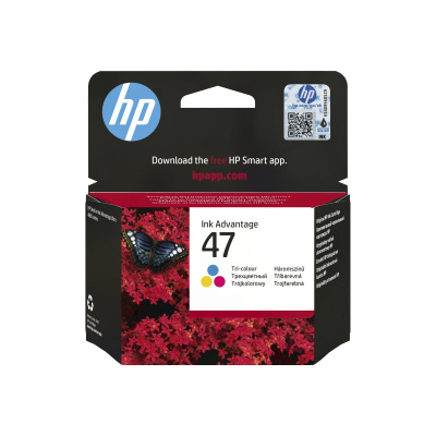 HP 47 6ZD61AE#BHK colore (color) cartuccia originale