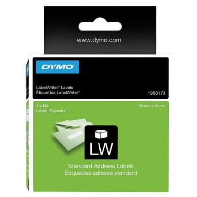 Dymo 1983173, 28mm x 89mm, etichette di carta bianca per indirizzi