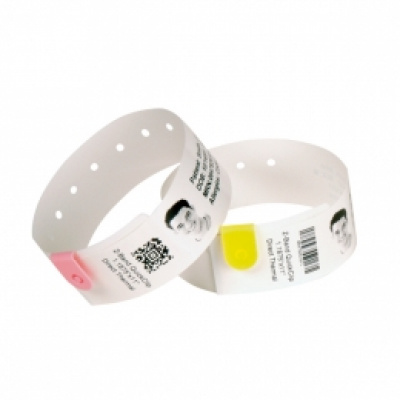 Zebra 10012717-2K Z-Band splash, braccialetti identificativi, giallo