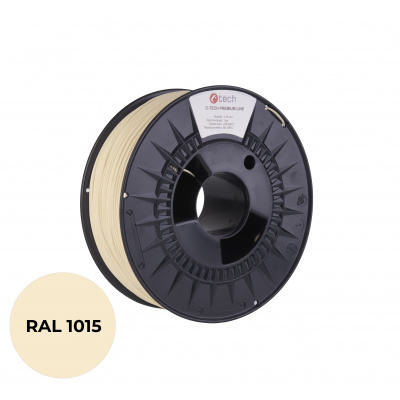 C-Tech 3DF-P-PETG1.75-1015 3D filamento, PREMIUM LINE, PETG, RAL1015, 1,75mm, 1000g, Avorio chiaro (Light ivory)