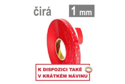 3M VHB™ 4910-F, tl. 1 mm, transparentní oboustranně velmi silně lepicí akrylová páska Arch A4