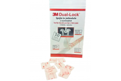 3M Dual-Lock™, transparentní, balení = 10 čtverečků 25 x 25 mm