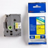 Brother TZ-651 / TZe-651, 24mm x 8m, testo nera / sfondo giallo, nastro originale