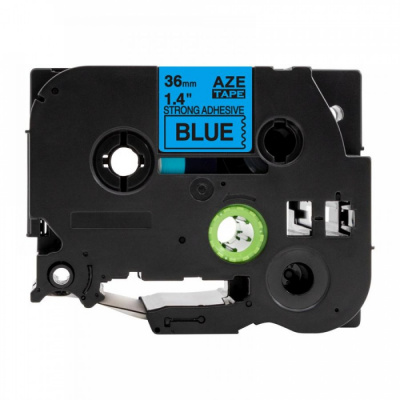 Nastro compatibile con Brother TZ-S561 / TZe-S561, 36mm x 8m, extr.adh. testo nera / nastro blu