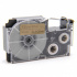 Nastro compatibile con Casio XR-12GD1 12mm x 8m testo nera / sfondo d'oro