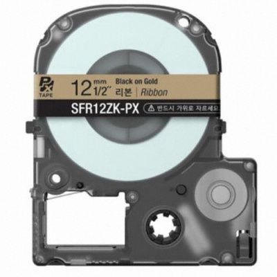 Epson LC-SM12ZW, 12mm x 8m, testo nera / sfondo d'oro, nastro compatibile