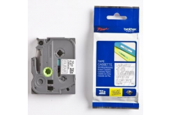 Brother TZ-135 / TZe-135, 12mm x 8m, testo bianco / nastro trasparente, nastro originale