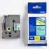 Brother TZ-741 / TZe-741, 18mm x 8m, testo nera / sfondo verde, nastro originale