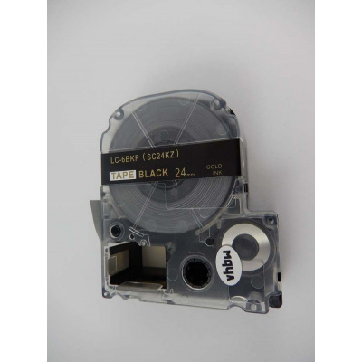 Epson LK-SC24KZ, 24mm x 9m, testo oro / sfondo nera, nastro compatibile