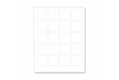 Etichette autoadesive 45 x 45 mm, 24 etichette, A4, 100 fogli
