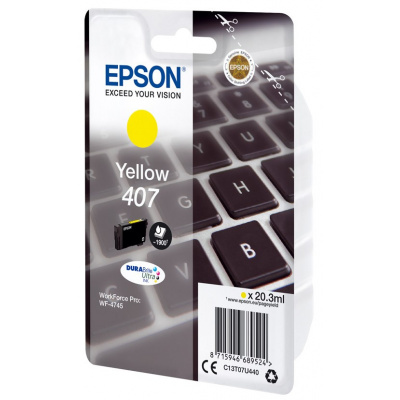 Epson 407 C13T07U440 giallo (yellow) cartuccia originale