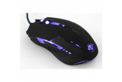 E-blue Mouse Auroza G EMS607BKAA-IU, 3000DPI, ottica, 6sp\., wired USB, nero