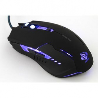 E-blue Mouse Auroza G EMS607BKAA-IU, 3000DPI, ottica, 6sp\., wired USB, nero