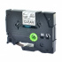 Nastro compatibile con Brother TZ-S111/TZe-S111, 6mm x 8m, extr.adh. testo nera/trasparente base