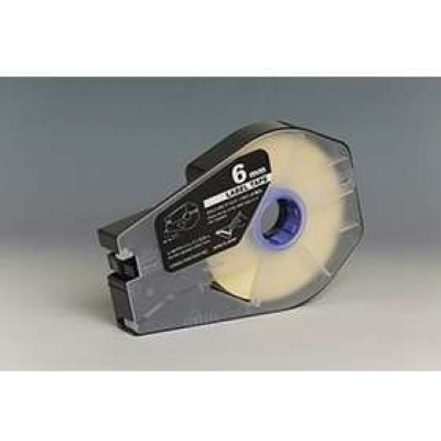 Nastro autoadesivo compatibile per Canon M-1 Std/M-1 Pro, 6mm x 30m, cartuccia, bianco