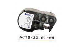 Brady M4C-500-414 / 170728, 12.70 mm x 3.66 m, Poliestere, testo nero / sfondo bianco
