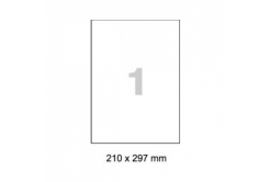 Etichette autoadesive R0502.1123, laser, opaco, poliestere, 210 x 297 mm, 1 etichette, A4, 50 fogli