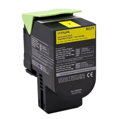 Lexmark 80C20Y0 giallo (yellow) toner originale