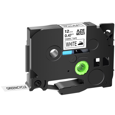 Nastro compatibile con Brother TZe-FA231, 12mm x 3m, testo nera / sfondo bianco, per stirare