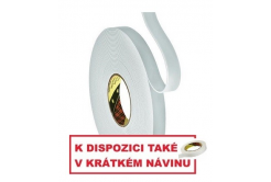 3M 9515W Montážní pěnová oboustranná páska, bílá 25 mm x 33 m