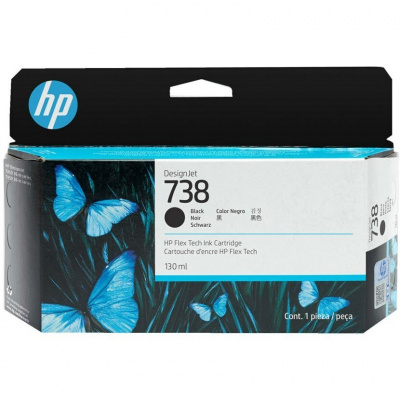 HP 738 498N4A nero (black) cartuccia originale