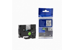 Nastro compatibile con Brother TZ-FX211/TZe-FX211, 6mm x 8m, flexi, testo nera/sfondo bianco