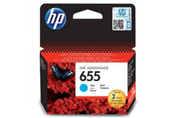 HP 655 CZ110AE ciano (cyan) cartuccia originale, scaduto