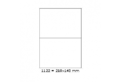 Etichette autoadesive 210 x 148 mm, 2 etichette, A4, 100 fogli