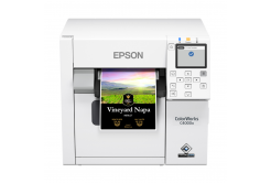 Epson ColorWorks C4000e (mk) C31CK03102MK, colore stampante di etichette, Matt Black Ink, cutter, ZPLII, USB, Ethernet