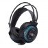 HP DHE-8001, cuffie con microfono, controllo del volume, nere, 2.0, retroilluminate, jack da 3,5 mm + USB