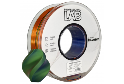 Professional Lab FG-P106-E1, 3D filamento, PLA Silk, Tri Color, Orange, Blue, Green, 1kg, 1,75mm