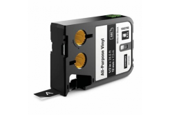 Dymo XTL 1868796, 12mm x 7m, bílý tisk/černý podklad, originální páska