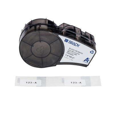 Brady M21-131-499 / 152091, 25.40 mm, Nylon, testo nera / sfondo bianco