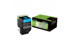 Lexmark 80C2HCE ciano (cyan) toner originale